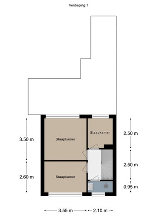 Floorplan - Bernhardstraat 21, 6129 AM Urmond